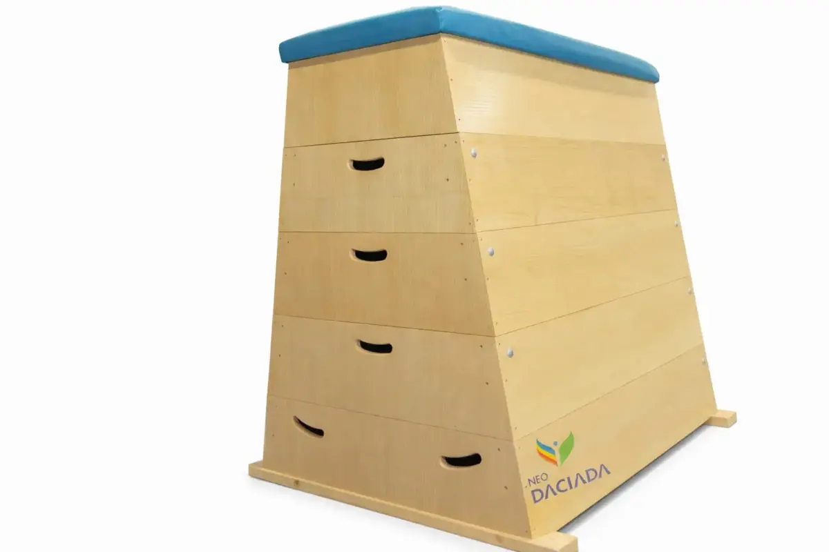 Ladă gimnastică trapezoidală cu 5 module